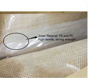 Đa-hai lớp túi khí chèn lót cho tăng cường sức mạnh tái sử dụng và có thể tái chế làm bằng giấy kraft và PP dệt cho container sử dụng - Product Image 6