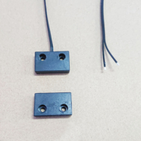 Interrupteur à lamelles magnétique en plastique moulé IP67 avec câble / Capteur de proximité filaire étanche / Capteur de contact de porte pour alarme - Fourniture directe usine