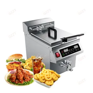 appointment timing Dual display screens 8L Commercial professional Induction French Fries Fryer Industrial Electric Deep Fryers