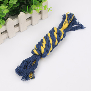 Jouet à mâcher en corde de coton, 21cm, taille moyenne, pour nettoyer les dents, pour chat, chien, jouets à mâcher pour animaux de compagnie - Product Image 1