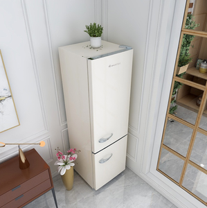 Réfrigérateur Électrique Rétro MDRF250WE-RE 238L Sans Givre, Économe <span class=keywords><strong>en</strong></span> Énergie, Congélateur <span class=keywords><strong>Bas</strong></span>, Refroidissement par Air, Portable pour Hôtel - Product Image 3