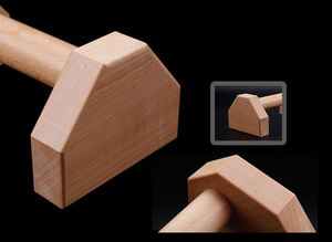 Barre di supporto elasticizzato con staffa <span class=keywords><strong>Push</strong></span>-<span class=keywords><strong>Up</strong></span> a doppia asta in legno personalizzate per flessioni in piedi - Product Image 5