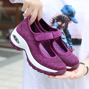 Femmes Casual Maille Évider Crochet Boucle Baskets à Plateforme