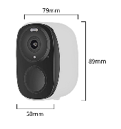 Cámara doméstica HD de visión nocturna a todo color sin enchufe inalámbrica para interiores con batería de baja potencia de 3MP Max 128GB - Product Image 6