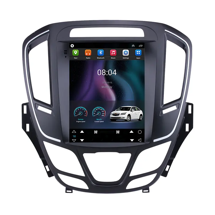 2 din coche estéreo dvd gps android Vertical radio del coche de la pantalla táctil con la navegación coche reproductor para Buick Regal 2014