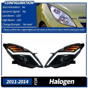 Faros LED para <span class=keywords><strong>Chevrolet</strong></span> <span class=keywords><strong>Spark</strong></span> 2011-2014, 12V, Luz Blanca Fría 6500K, 6000 Lúmenes, Proyector DRL, Ajuste Universal para Automóviles - Product Image 5