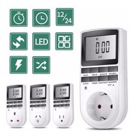 Enchufe de Pared Eléctrico Digital Programable Semanalmente con Temporizador y Reloj