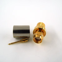 Conector Coaxial RF SMA Macho de 50 ohmios para Cable LMR400