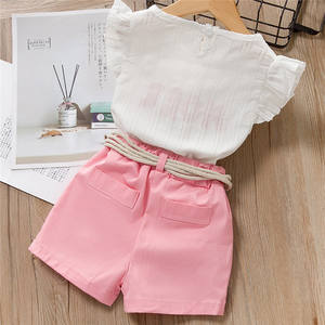 Productos Innovadores para Importación: Conjunto de Ropa para Niña de 2 Años con Letras y Pantalones Cortos, Precio de Importación y Exportación - Product Image 2