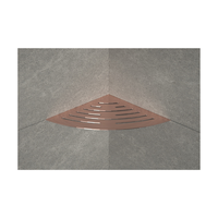 Étagère d'angle en acier inoxydable 304/316 en forme d'éventail pour savon et shampoing dans la salle de bain/douche, support OEM