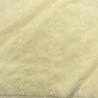 Vente chaude 100% coton 99gsm jaune motif floral tissé tissu de broderie pour les robes de femmes