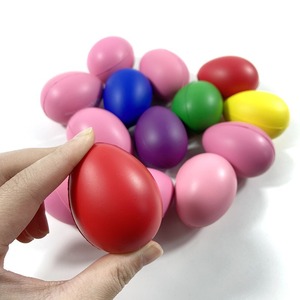 Juguete Antiestrés de Espuma de PU en Forma de Huevo, Pelota Antiestrés Sólida para Apretar, con Logotipo Personalizado - Product Image 2