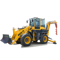 Traktor Berat Backhoe Loader Dijual 2500kg MR30-25 dengan Hammer dan Rotating Grab