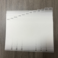 Diviseurs de classeur classiques A5 A6 personnalisés sur mesure avec onglets latéraux, pour tableau de bord financier personnel et séparateurs mensuels