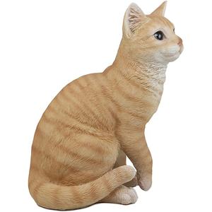 <span class=keywords><strong>Statue</strong></span> de <span class=keywords><strong>chat</strong></span> orange assis, décoration de jardin, <span class=keywords><strong>peinture</strong></span> à la main, figurine de <span class=keywords><strong>chat</strong></span> - Product Image 2