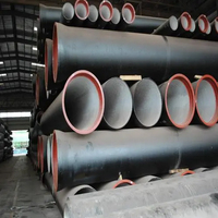 Tuyau en fonte ductile rond En545 Dn800 8 pouces K9 Tuyau en fonte ductile K12 C40 Essai de pression d'eau Bsen598 Tuyaux en fonte ductile
