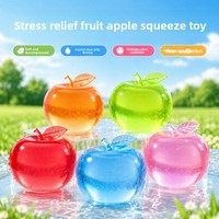 Jouet anti-stress en silicone à montée lente en forme de pomme, directement de l'usine, pomme rouge esthétique pour Halloween, jouet à presser mignon
