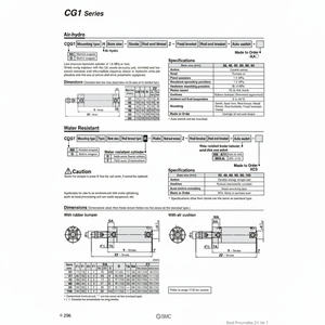 Pièces pneumatiques CG1UN32R-125Z de cylindre d'air pneumatique SMC - Product Image 1