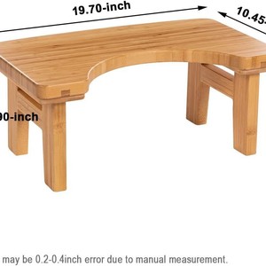 Bathroom toilet stool suitable for children, bamboo squat toilet <b>step</b> stool, <b>foldable</b> solid wood bathroom stool. - Product Image 4