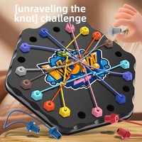 Jeu de défi de dénoulement de cordes en plastique pour enfants, jouet éducatif interactif parent-enfant pour le développement de la pensée logique et de l'intelligence