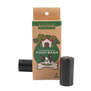 Custom Black Eco-friendly Dog Poop Waste <b>Bag</b> Biodegradable <b>Compostable</b> Pet Waste <b>Bag</b> - Product Image 1