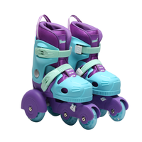 Patins à roulettes en ligne en PVC confortables et sécurisés pour débutants, taille réglable, service OEM personnalisé en Chine