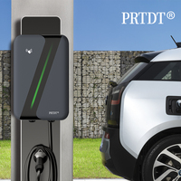 Pengisi daya mobil listrik tahan air PRTDT, pengisi daya mobil listrik tipe 2 kotak dinding 7kW 11KW 22kW