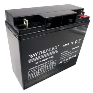 Factory AGM lead acid Rechargeable 12v 17ah Lead Acid storage Battery For ups solar light