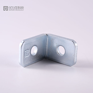 Supports fixes électro-galvanisés à 2 trous à angle droit en forme de L de vente chaude - Product Image 5