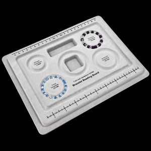 Nhung đổ xô chân không hình thành khay nhựa hộp Vòng đeo tay beading Board Tray đối với trang sức DIY vỉ bao bì Board khay - Product Image 4