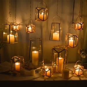 Đèn Lồng Nến Kim Loại Hình Thang Đèn Lồng Trồng Cây Khô Ráo Trong Nhà Ngoài Trời Hình Học - Product Image 5