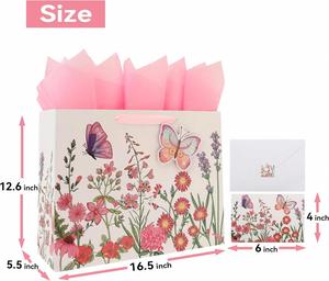 Bolsas de Papel Kraft Reciclables Premium con Asas en Relieve, Personalizadas con Logotipo Privado, para Compras y Regalos - Product Image 2