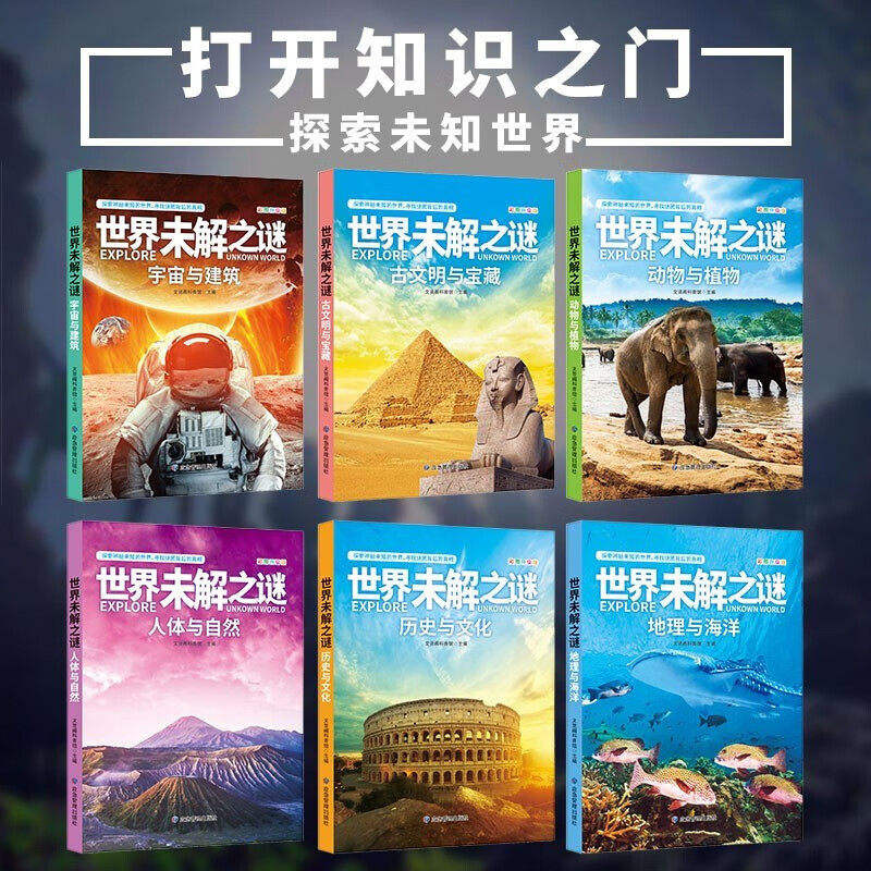 Conjunto de 6 misterios sin resolver del mundo.