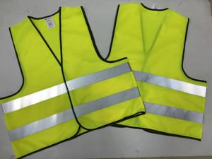 البوليستر الأصفر DDP الطريق 120gsm سترة السلامة سترة عاكسة صدرية عاكس سترة عاكسة مع شرائط عاكسة - Product Image 2