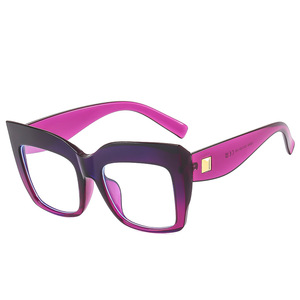Occhiali da vista <span class=keywords><strong>Vintage</strong></span> oversize quadrati Anti-blu luce Unisex nuova moda blu verde occhiali per miopia nero rosso Logo con cornice per PC - Product Image 4