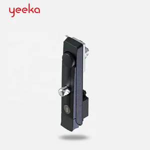 Top brand superior quality swinghandle rod control electrical panel latch with good offer, padlockable black powder coated