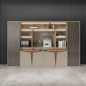 Armoire de rangement en <span class=keywords><strong>bois</strong></span>, assemblage moderne, bon marché, équipement de bureau, grand classeur, serrure, bibliothèque - Product Image 3