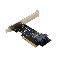 Kartu Konversi PCIe X8 Dual Port SFF-8643(Mini-SAS HD) NVMe SSD Model ST567 10/100/1000Mbps Tersedia