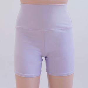 Short d'athlétisme taille moyenne OEM avec logo personnalisé Short de sport décontracté en tissu doux à motif solide-Leggings de yoga - Product Image 1