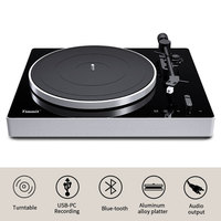 Tourne-disque vinyle multifonctionnel de qualité supérieure au design moderne parfait, style rétro, avec haut-parleurs Technics