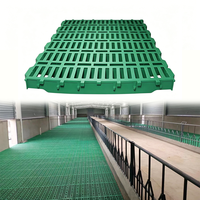 Plancher à lattes en plastique PP haute résistance pour l'élevage de moutons, panneaux de sol pour animaux, plancher anti-fuite pour enclos à chèvres avec garantie d'un an