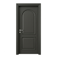 Custom Modern Solid Wood Interior Door Lacquer Finish High Density Natural Timber Luxury Villa Entryway Living Room Sturdy
