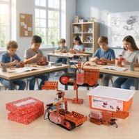 AI Factory ELF AIOT K210 placa base 18650 batería programable Kit robótico STEM codificación educativa DIY Robot de montaje de Metal