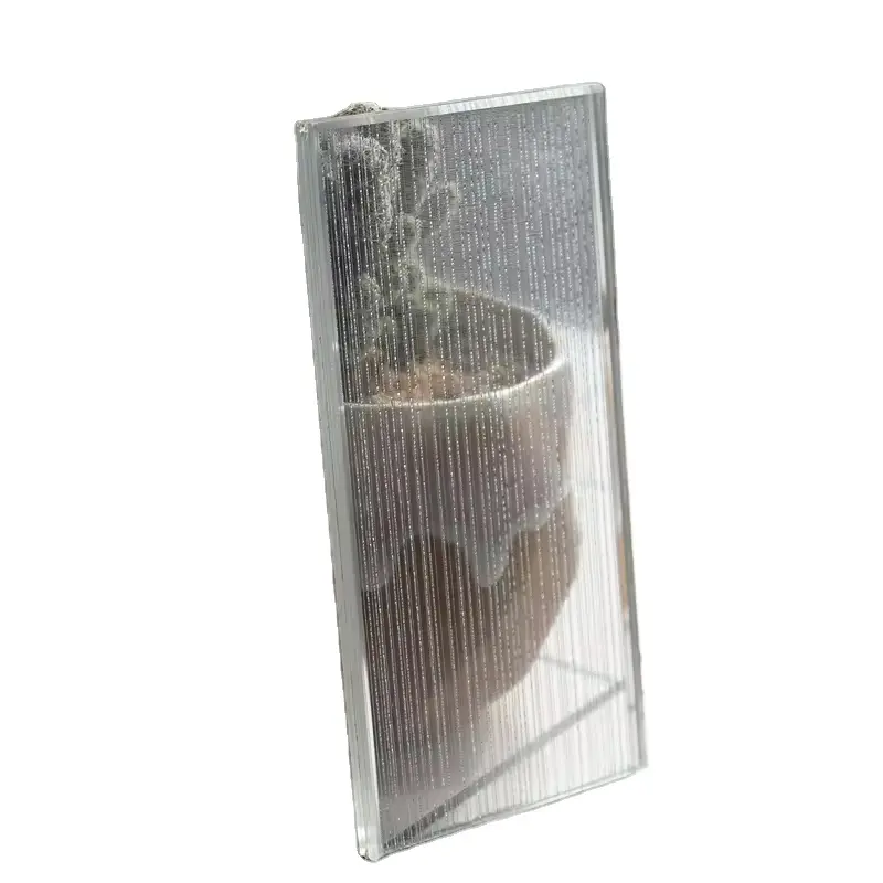Personalize vidro laminado com padrão Moru cinza para instalação de portas de chuveiro em tecido de vidro laminado 5-20 mm