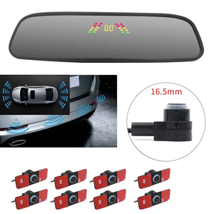 Kit de <span class=keywords><strong>8</strong></span> Sensores de Aparcamiento para Coche con Pantalla LED, Monitor de Espejo Retrovisor, Sistema de Radar de Reversa Ultrasónico Impermeable con Alarma Sonora - Product Image 2