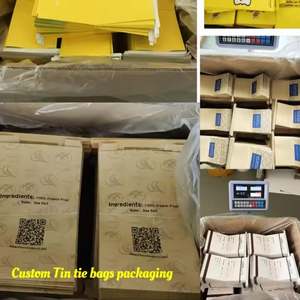 Sacs en papier kraft en gros avec fenêtre et fermeture à languette, qualité alimentaire, pour lait, biscuits, café, pop-corn - pour boissons et collations - Product Image 4