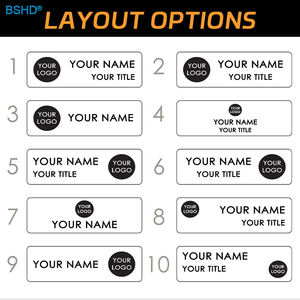 Placas de identificación de acero inoxidable con logotipo personalizado grabado, placa de identificación, etiqueta de Metal grabada con láser, placa de identificación magnética para su marca - Product Image 5