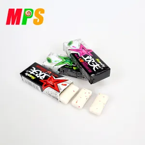 Custom Logo xylitol mint sugar free energy gum halal center filled chewing gum