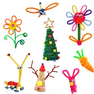 DIY Children Education Toy Muti Color Chenille Stems Colorful Craft Pipe Cleaners Chenille Stem