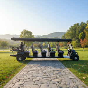 Voiturette <span class=keywords><strong>de</strong></span> golf électrique SHUIMAN JINSHAN 12 places, batterie au lithium, haute capacité <span class=keywords><strong>de</strong></span> montée, autonomie <span class=keywords><strong>de</strong></span> 80-100 km, pour utilisation en club, resort ou sur parcours <span class=keywords><strong>de</strong></span> golf - Product Image 1